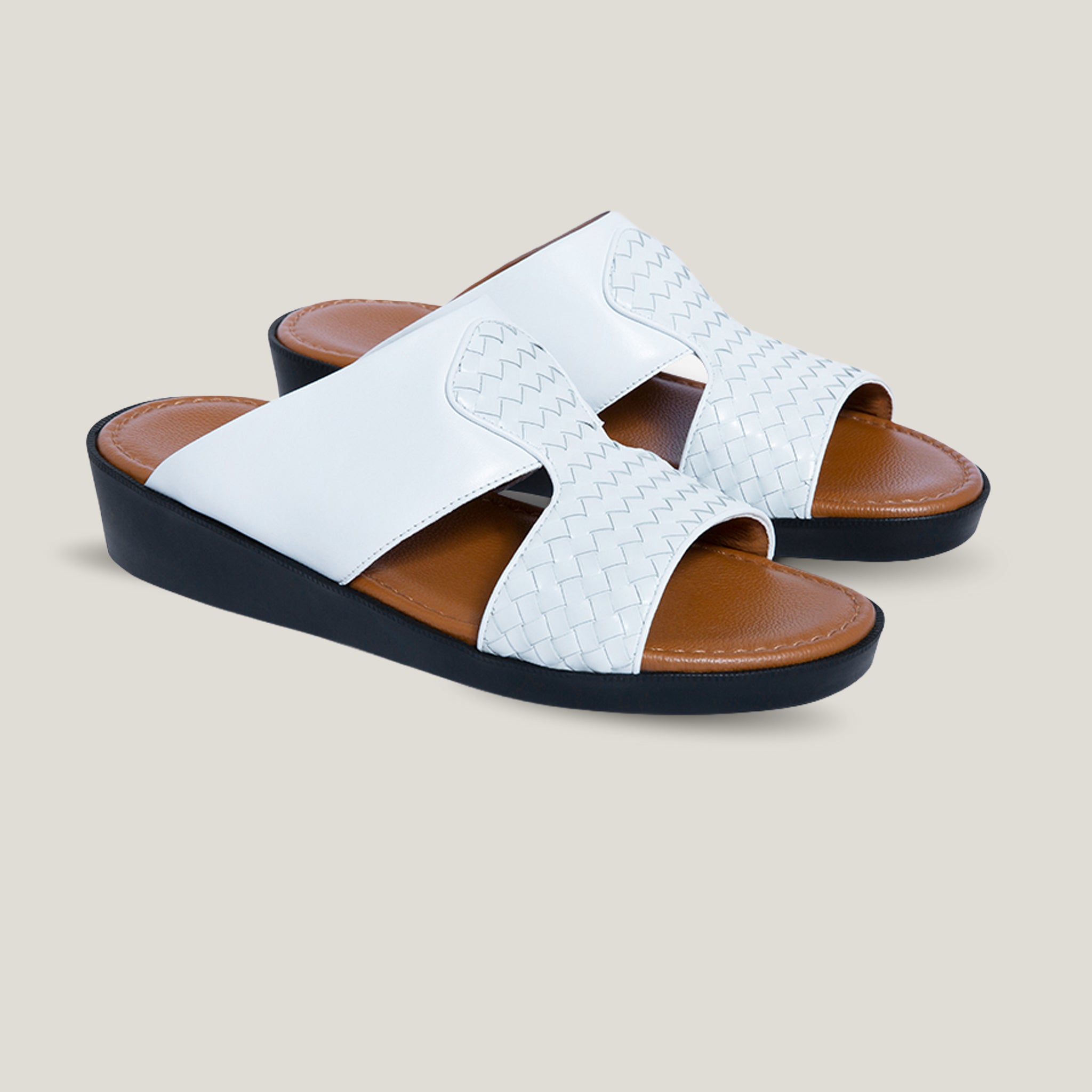 Interlaced Calf White