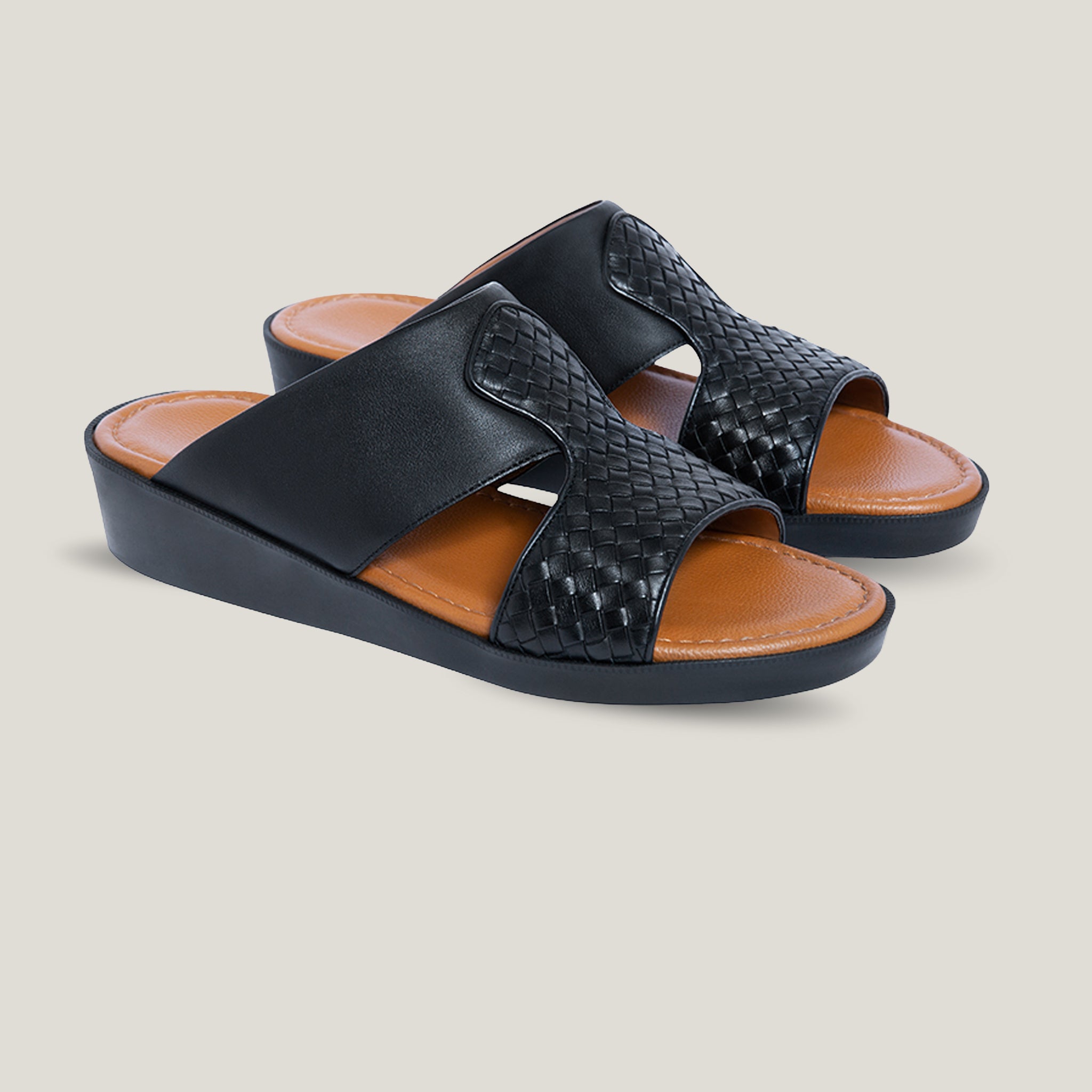 Interlaced Calf Black
