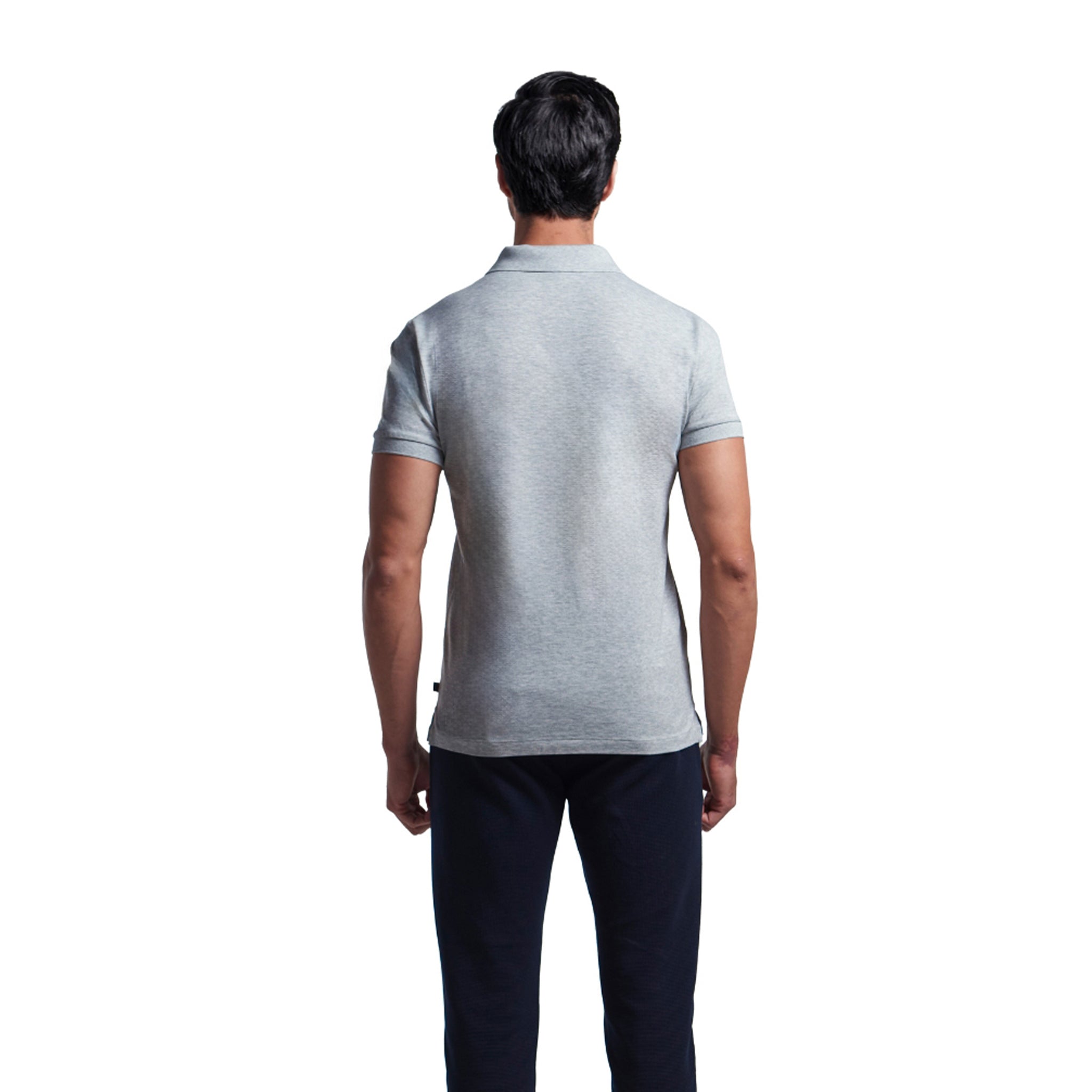 Mens Basic Polo - Grey