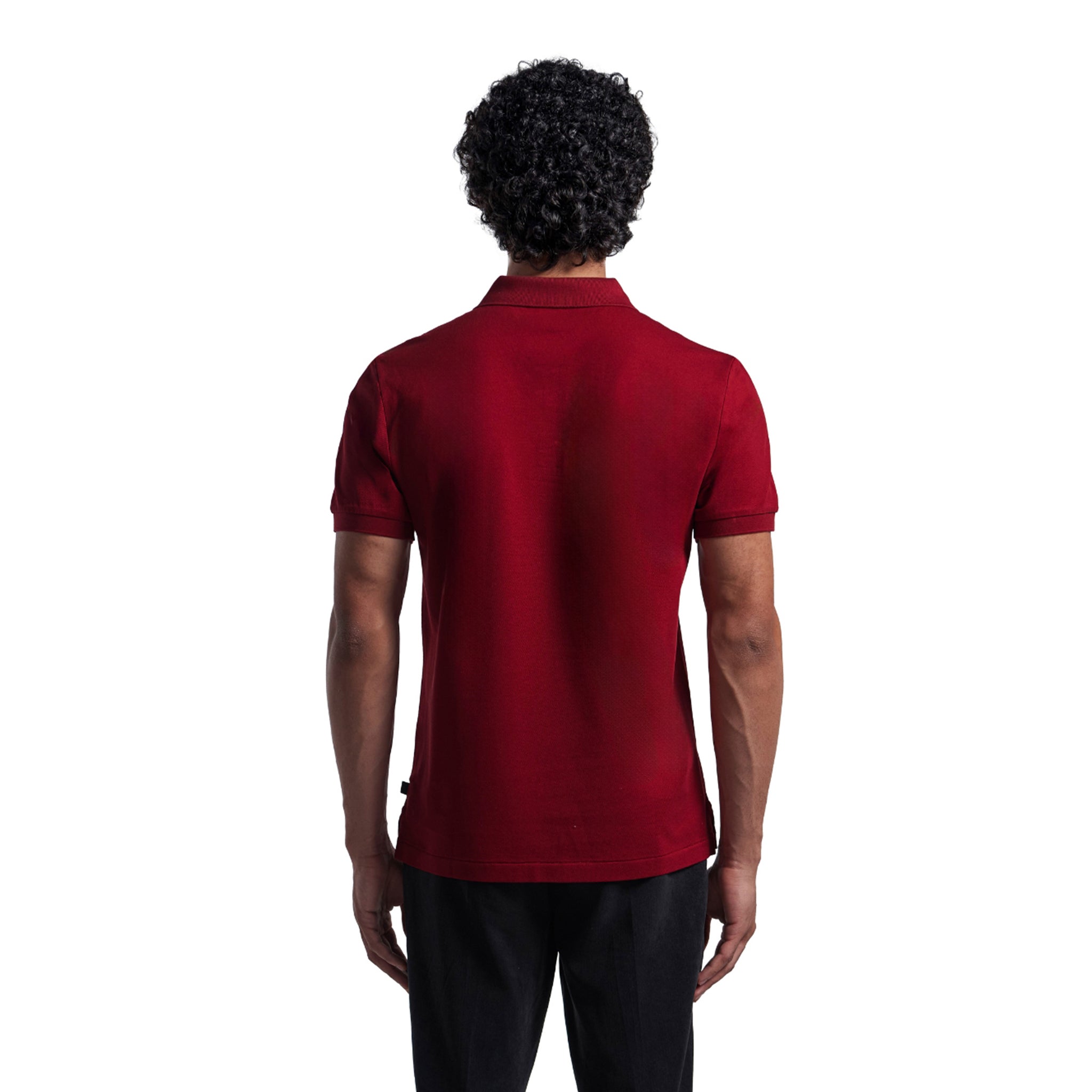 Mens Basic Polo - Maroon