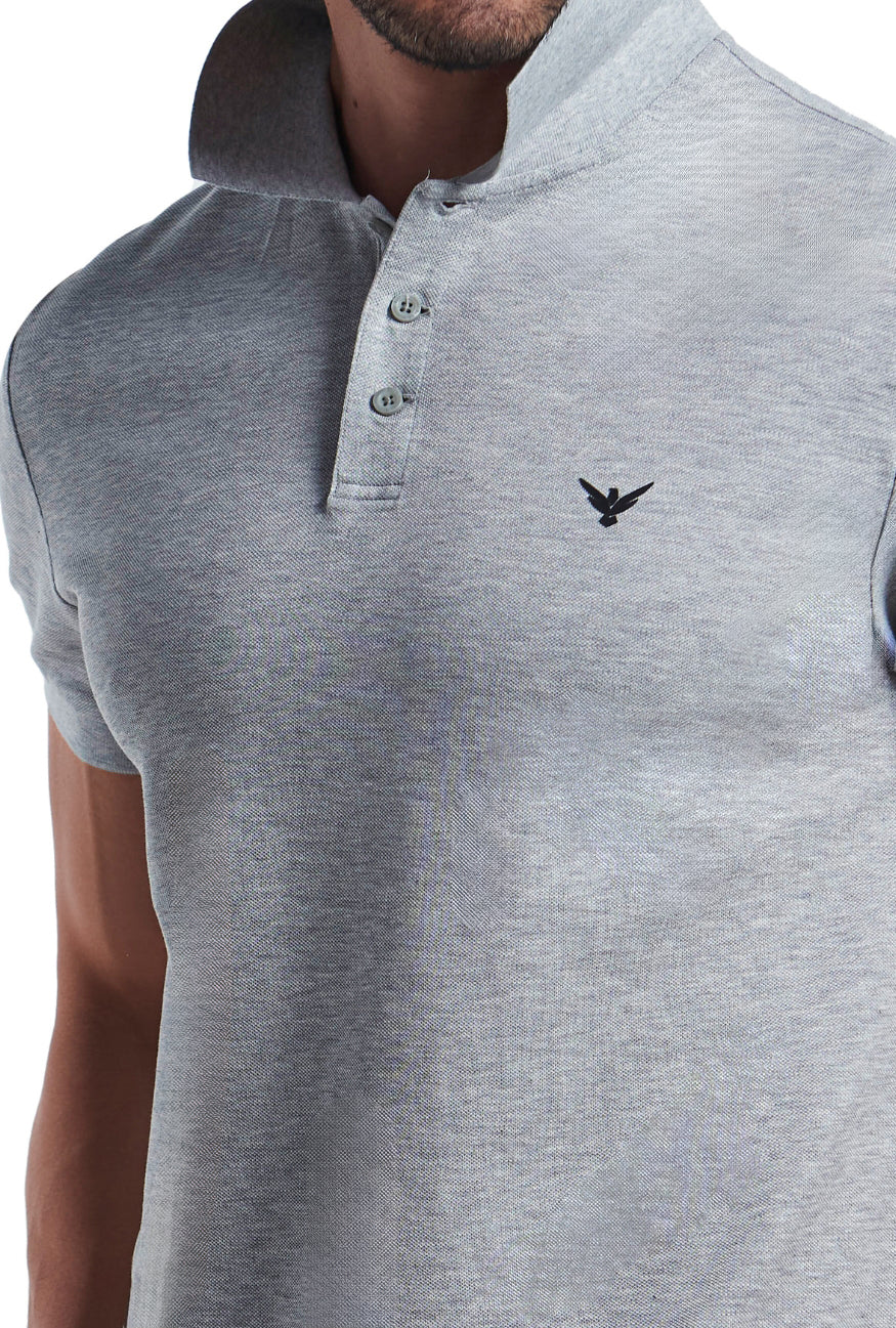 Mens Basic Polo - Grey
