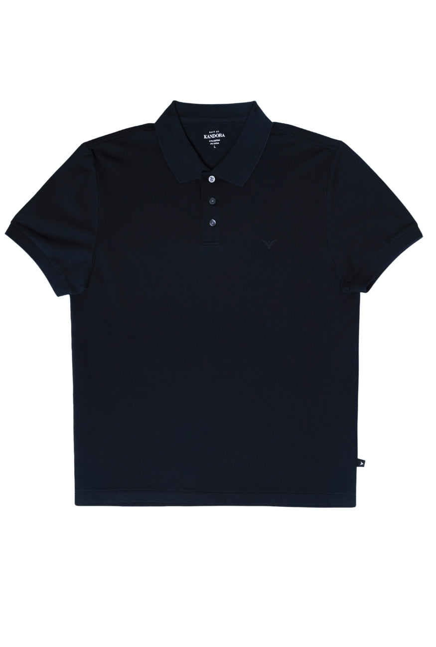 Mens Basic Polo Black | Classic Comfort & Style