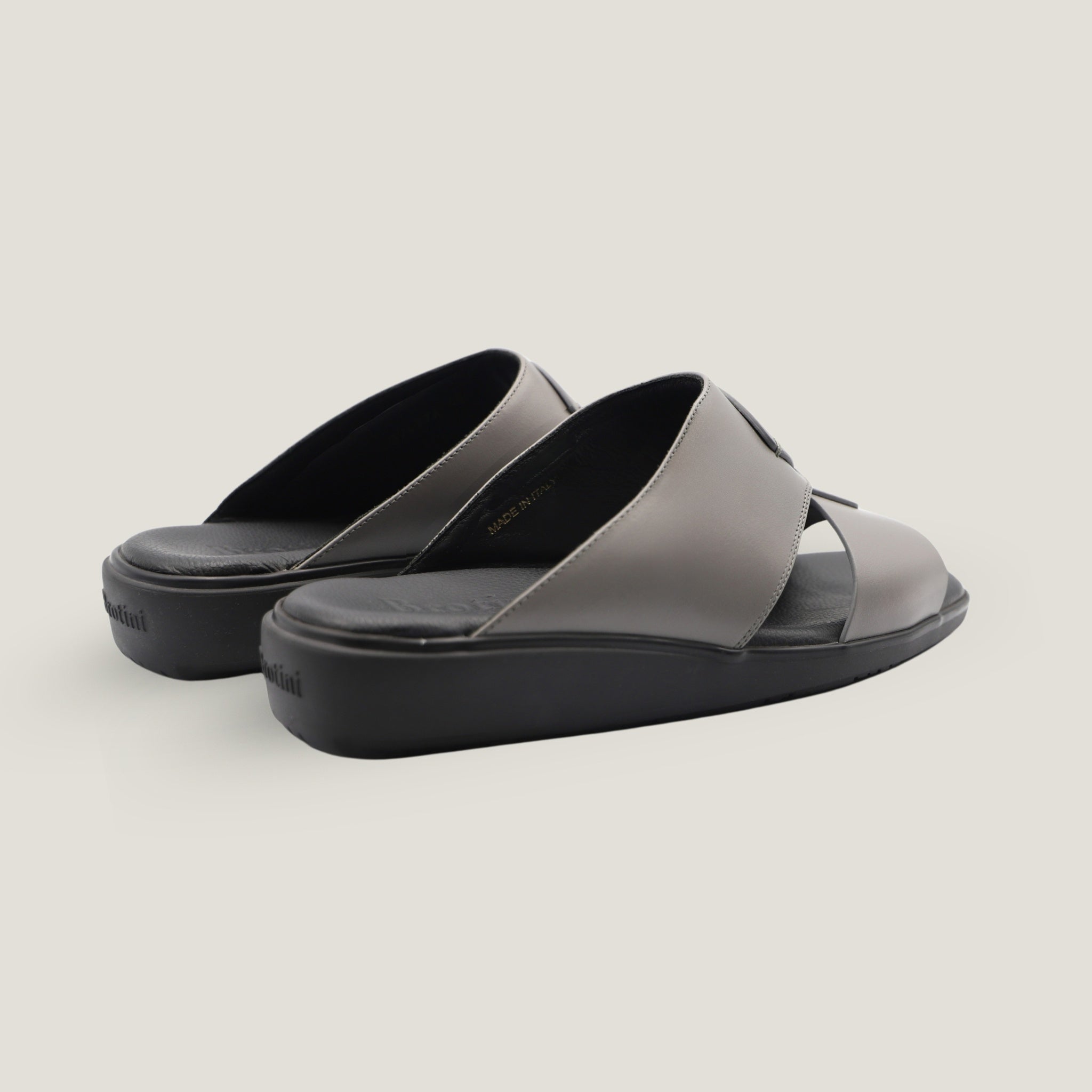 Sandal Saffiano Calf Slate