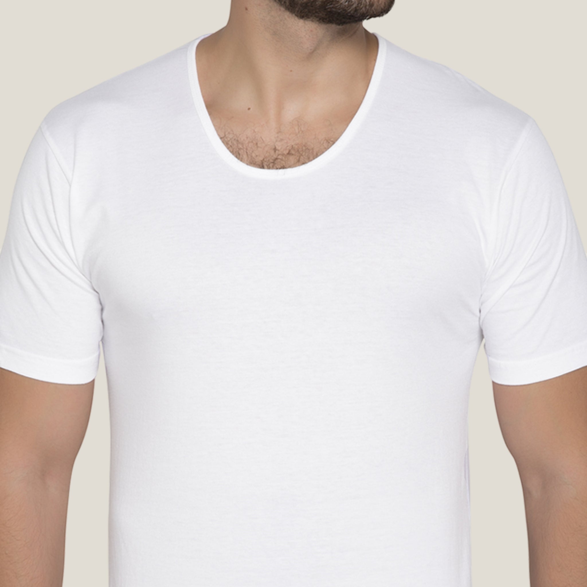 Under Shirt Deep Neck (Pack of Two)