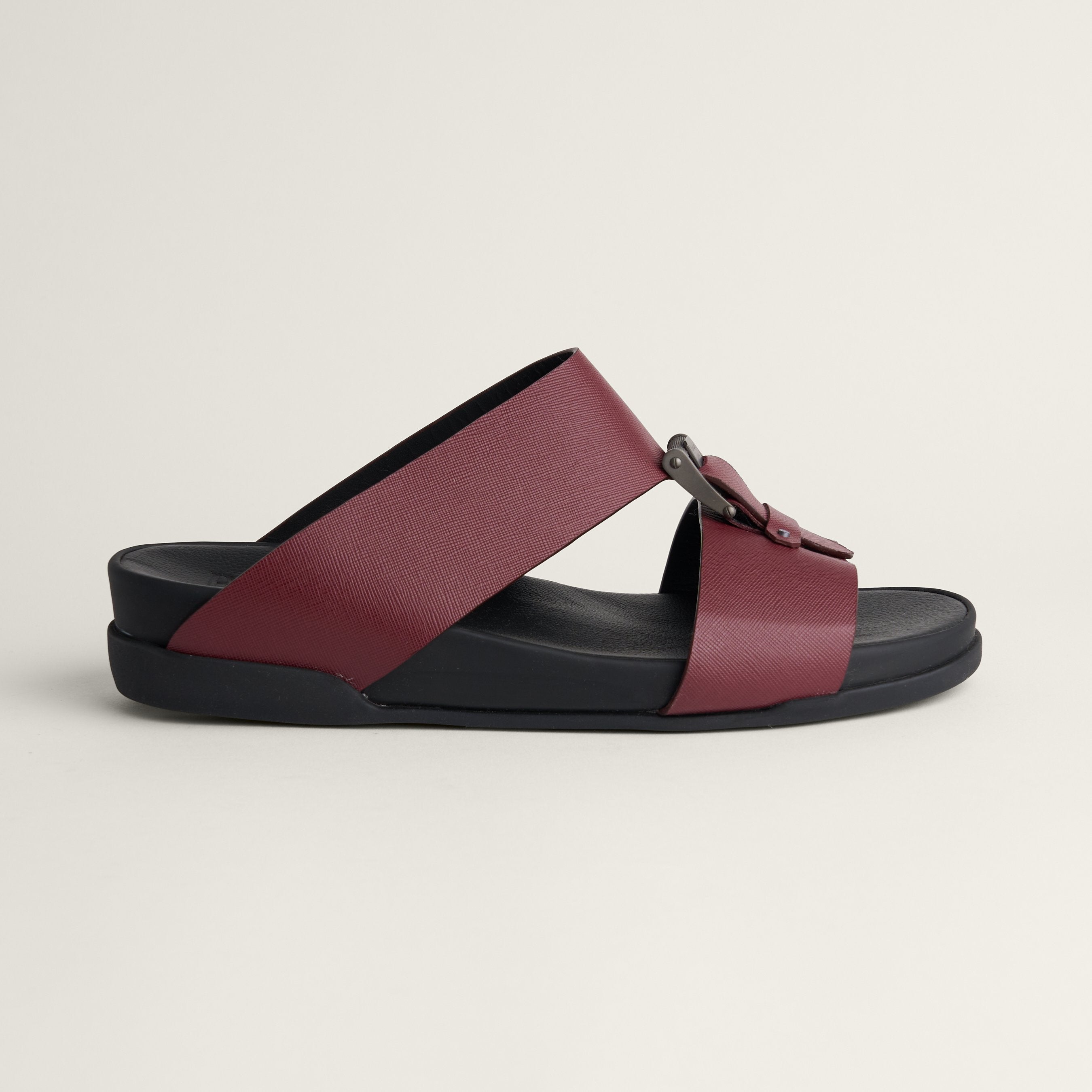 Sandal Saffiano Granata