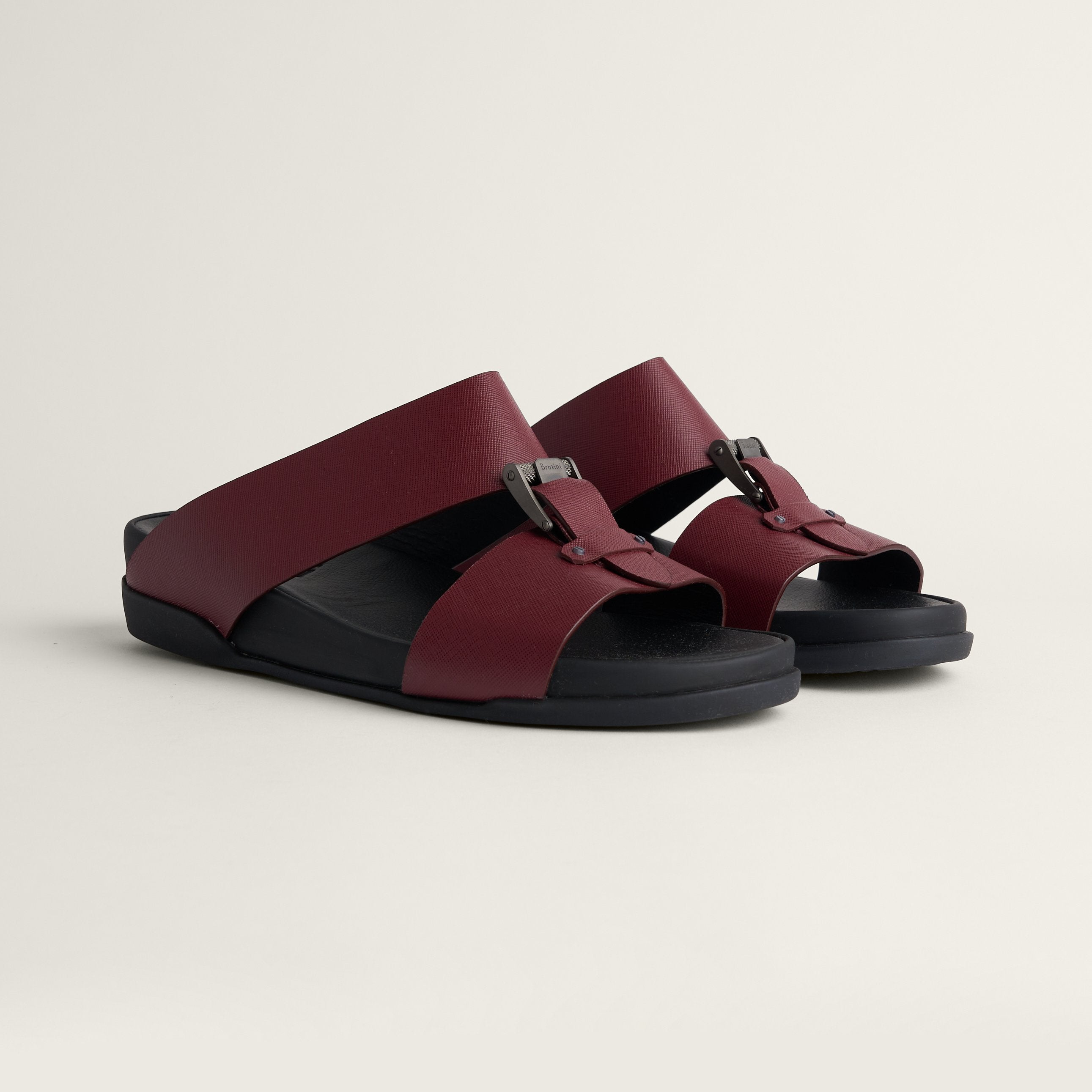 Sandal Saffiano Granata