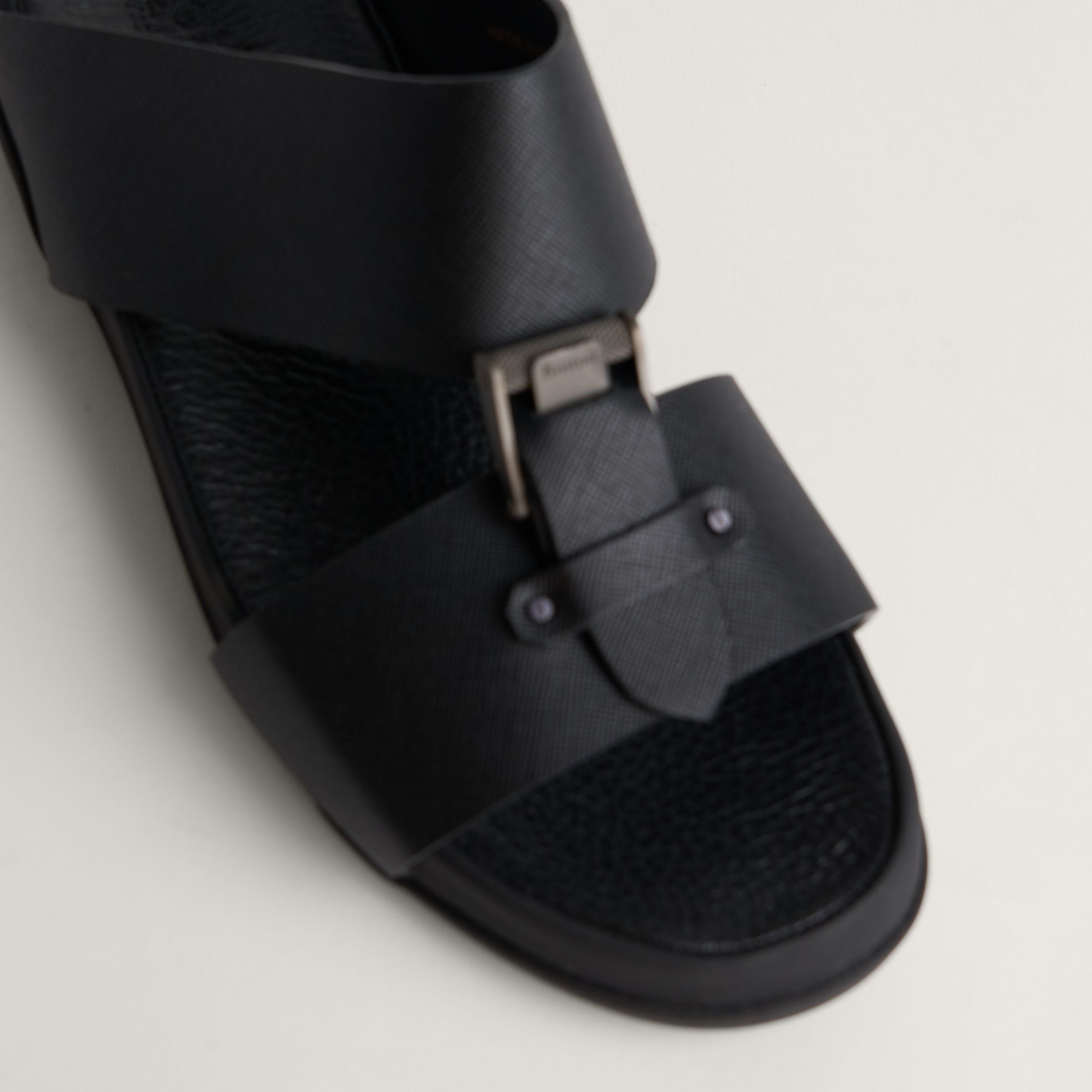 Sandal Saffiano Nero