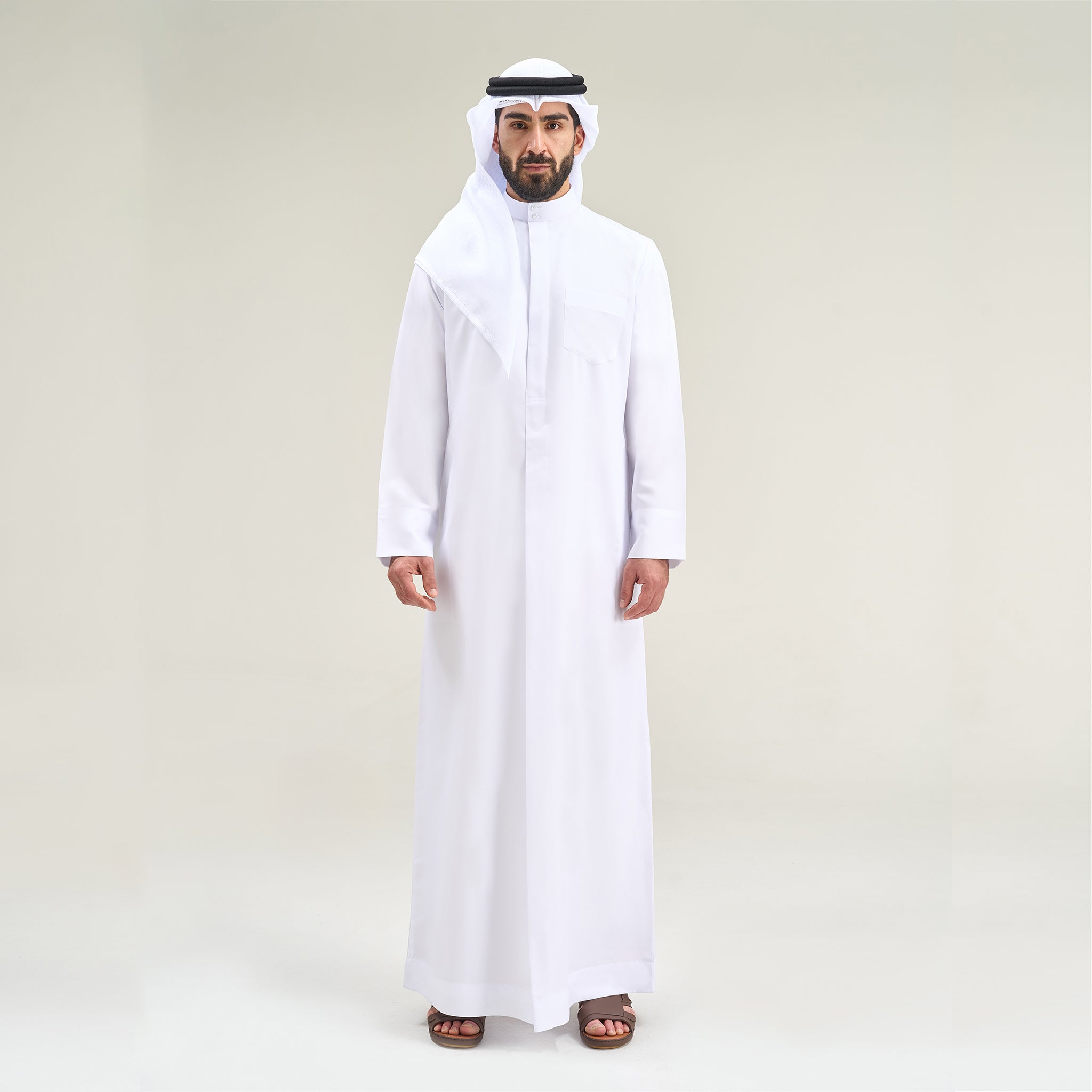 Kuwaiti Kasra Gold Edition White