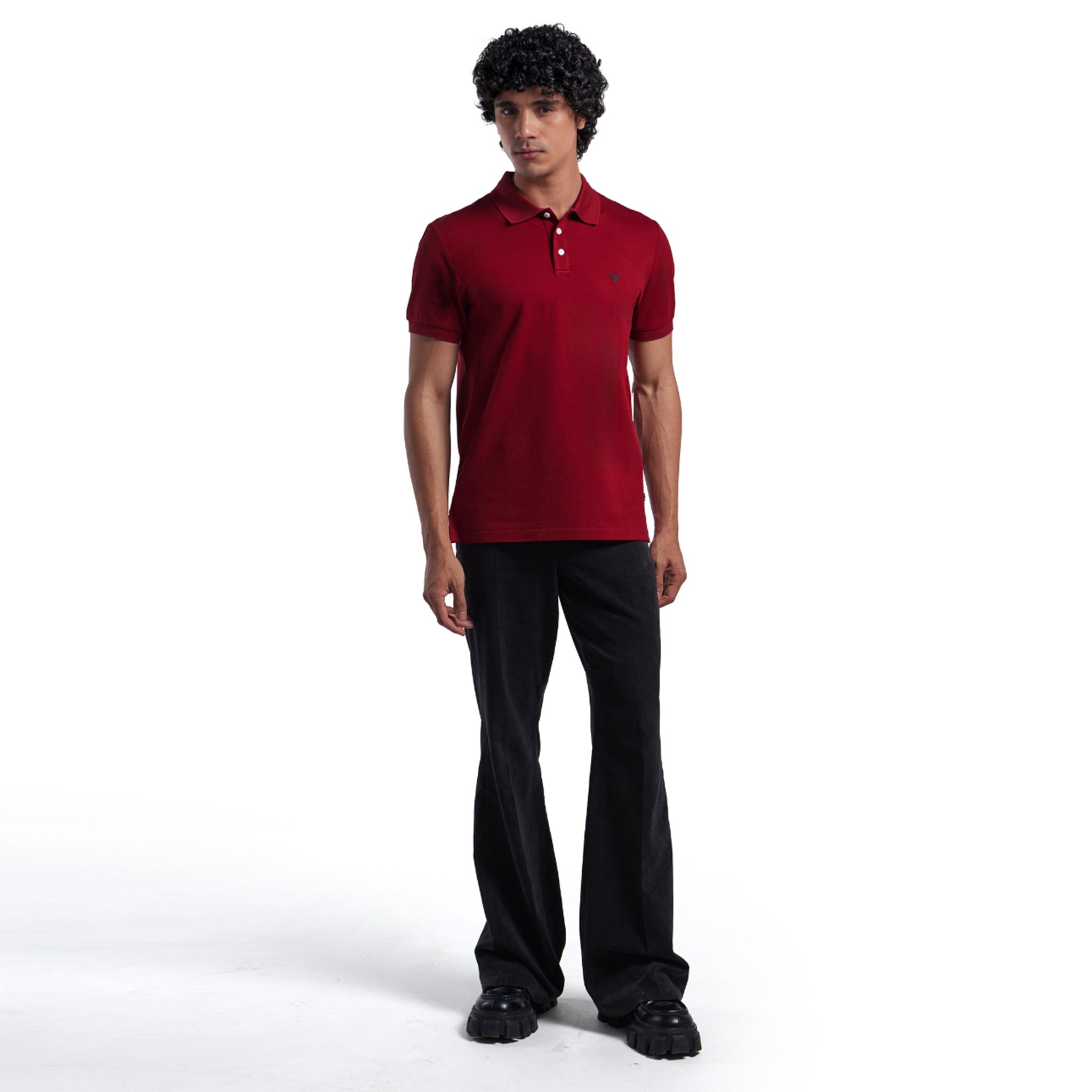 Mens Basic Polo - Maroon