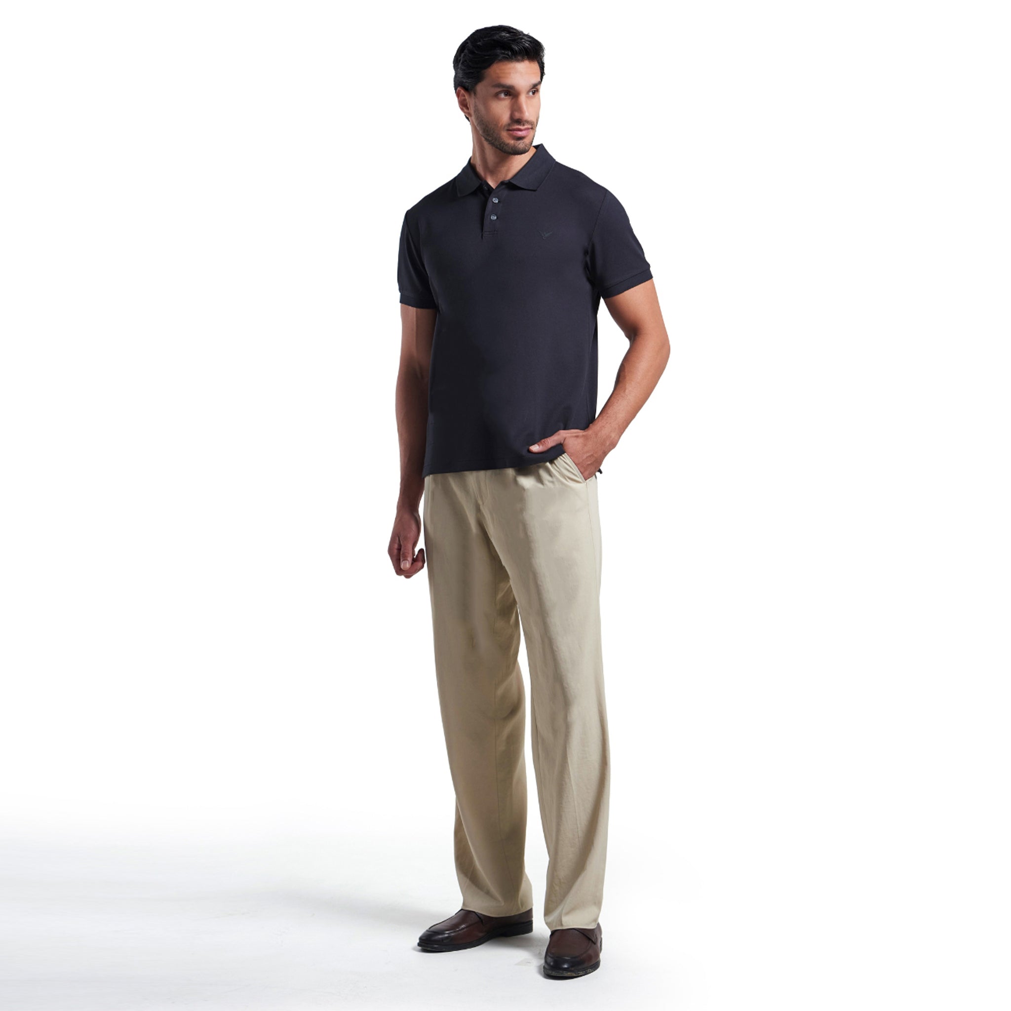 Mens Basic Polo Black | Classic Comfort & Style