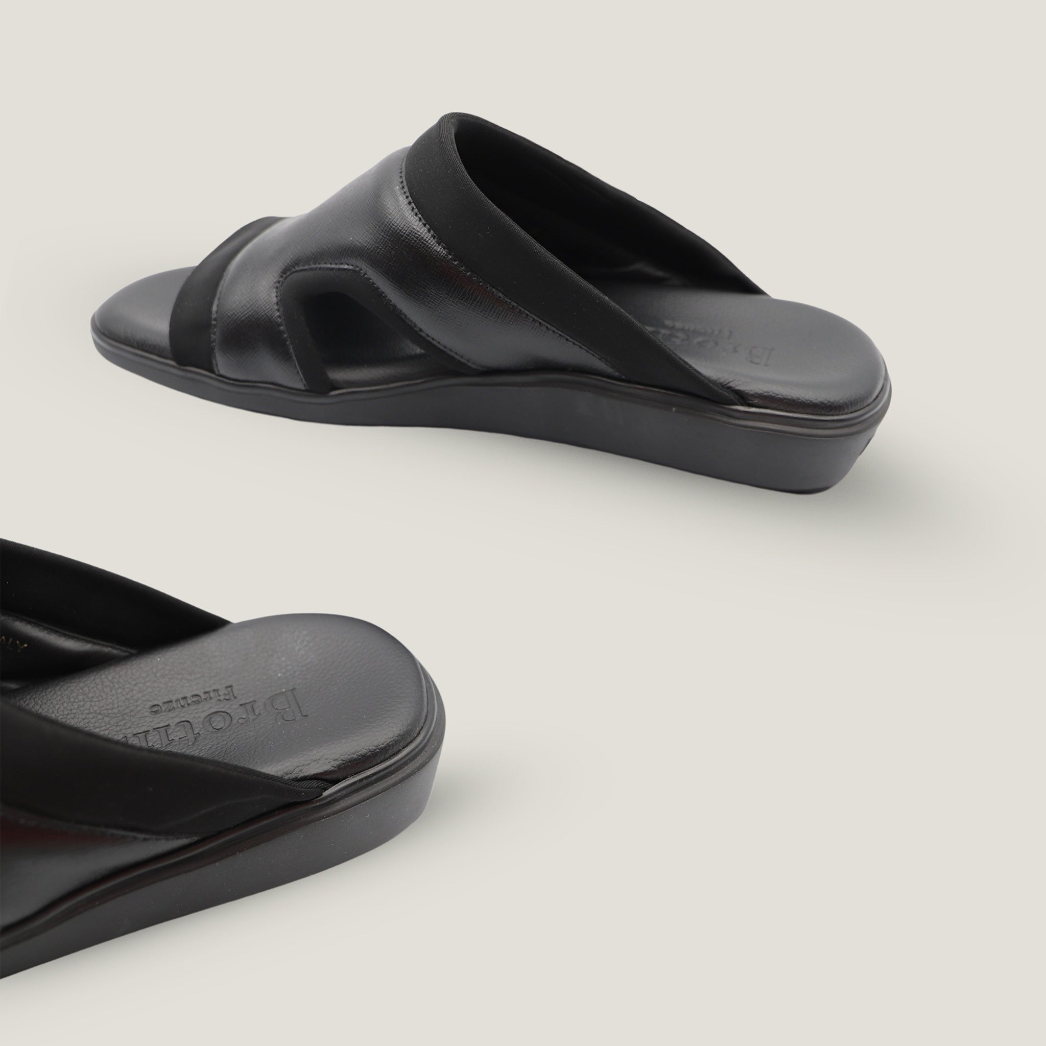Sandal Saffiano Calf Nero