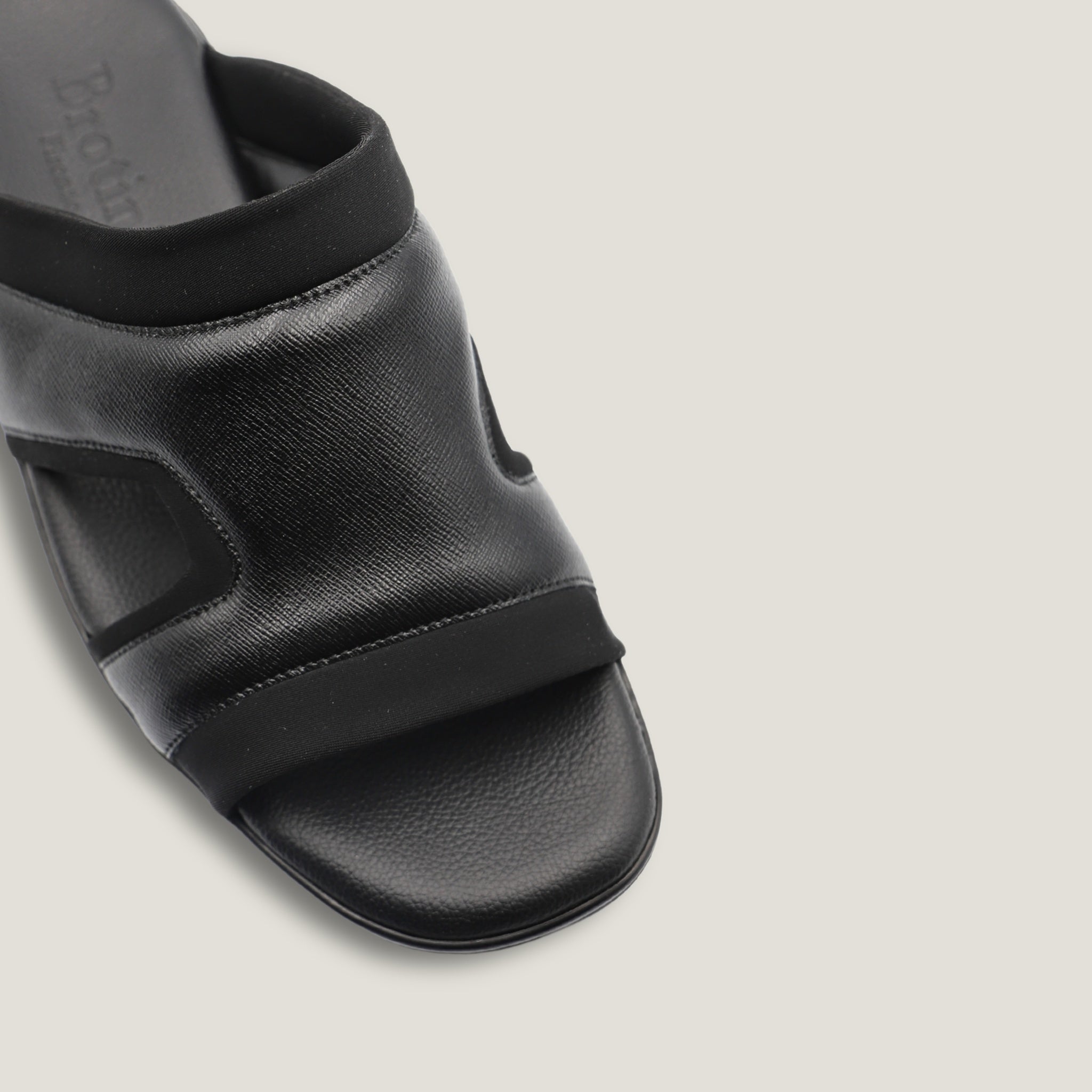 Sandal Saffiano Calf Nero