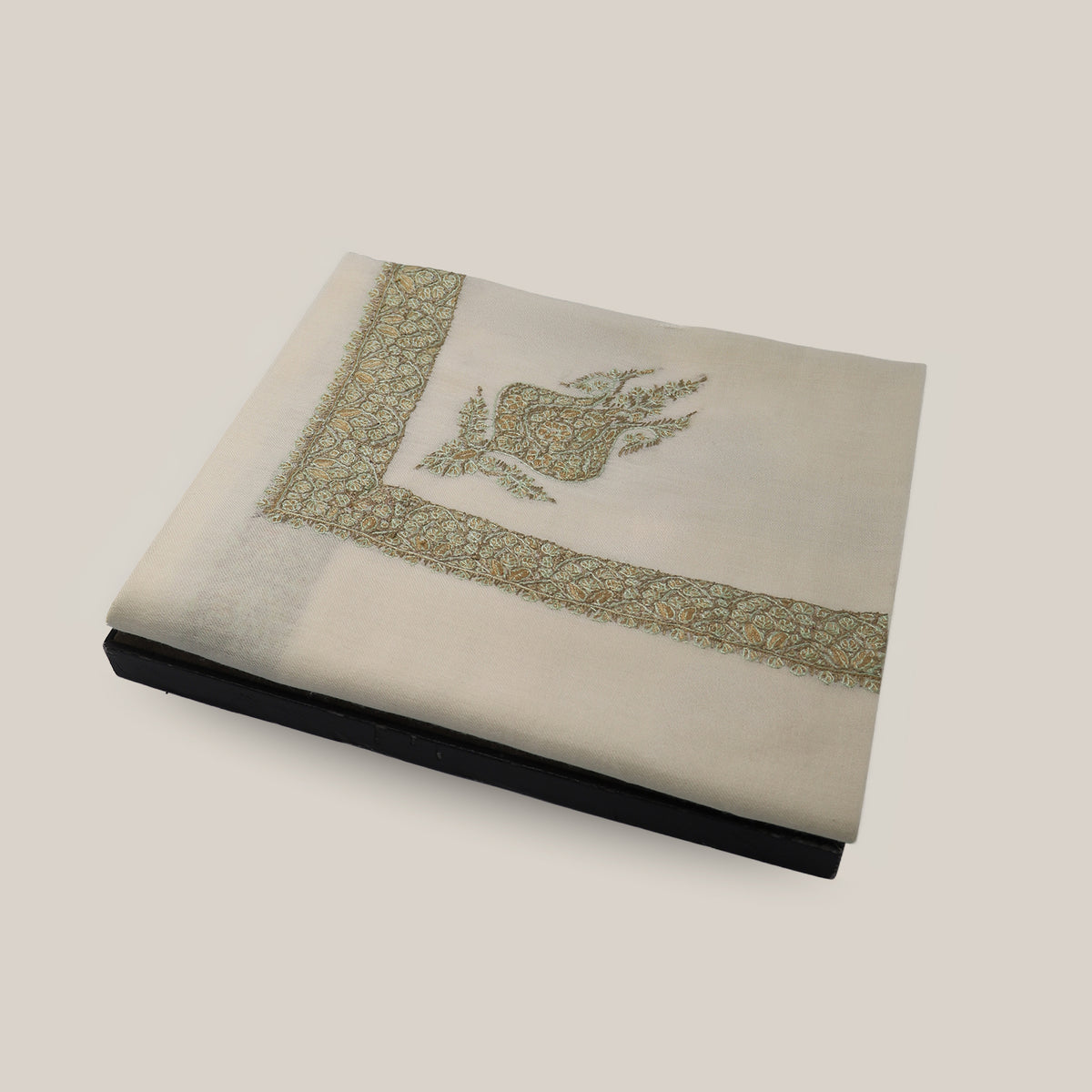 Shawl Cashmere (Turma) Green EMB