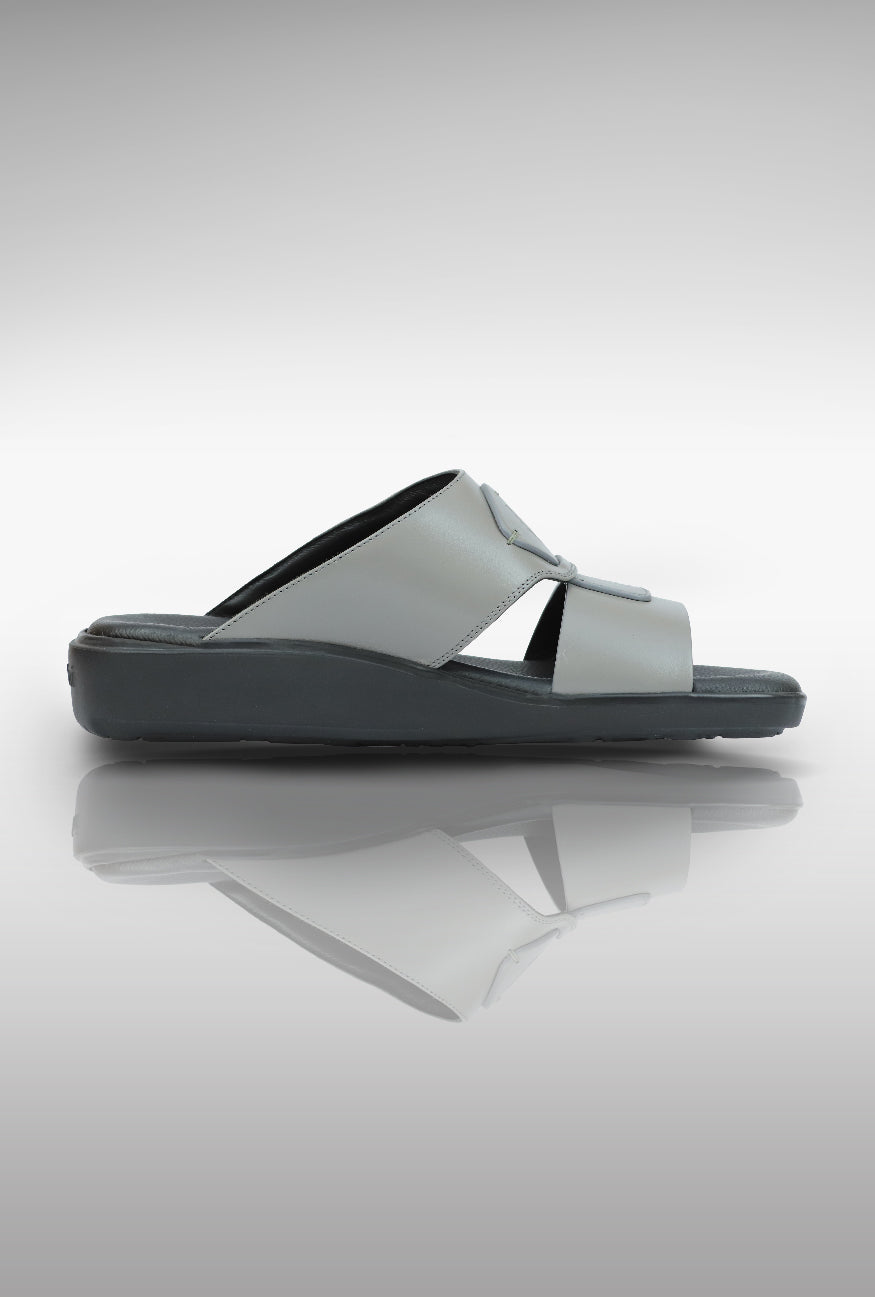 Sandal Saffiano Calf Slate