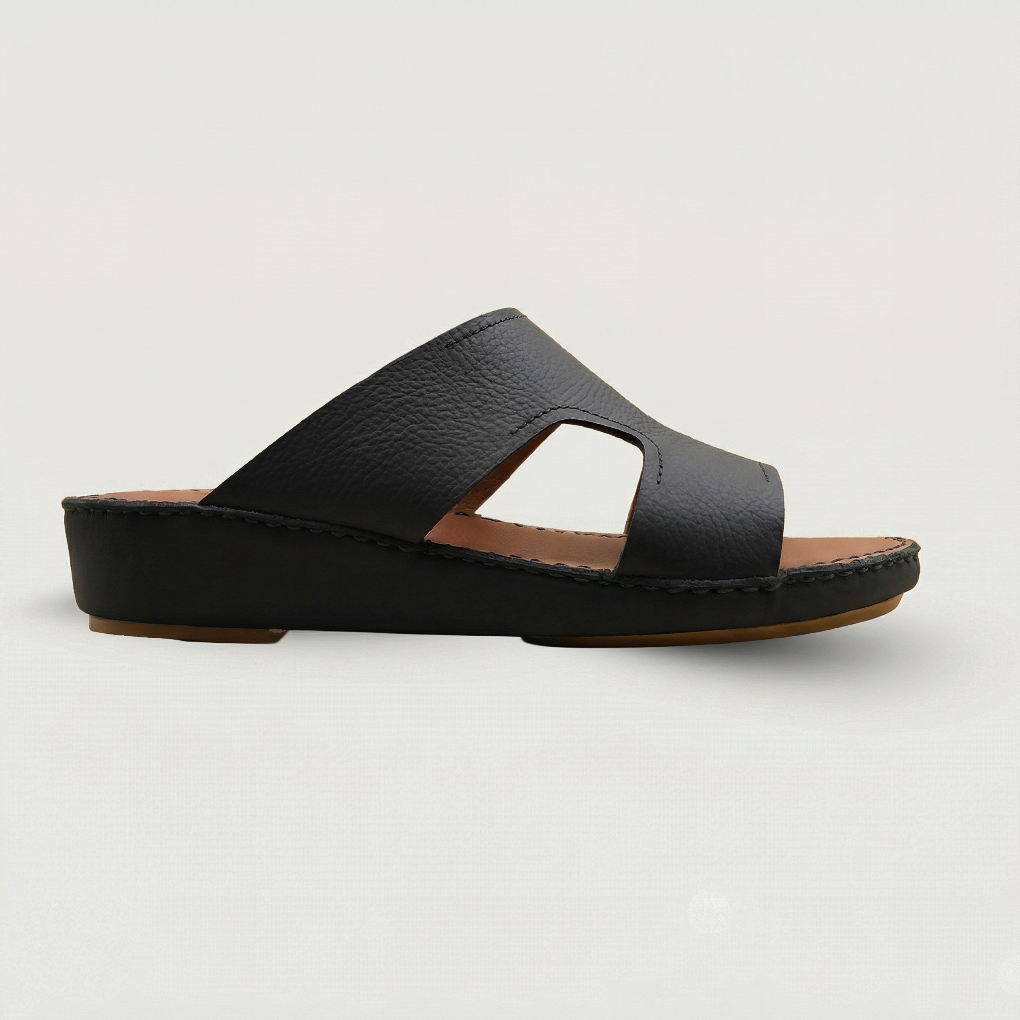 Sandal Calf Preto - 012026A