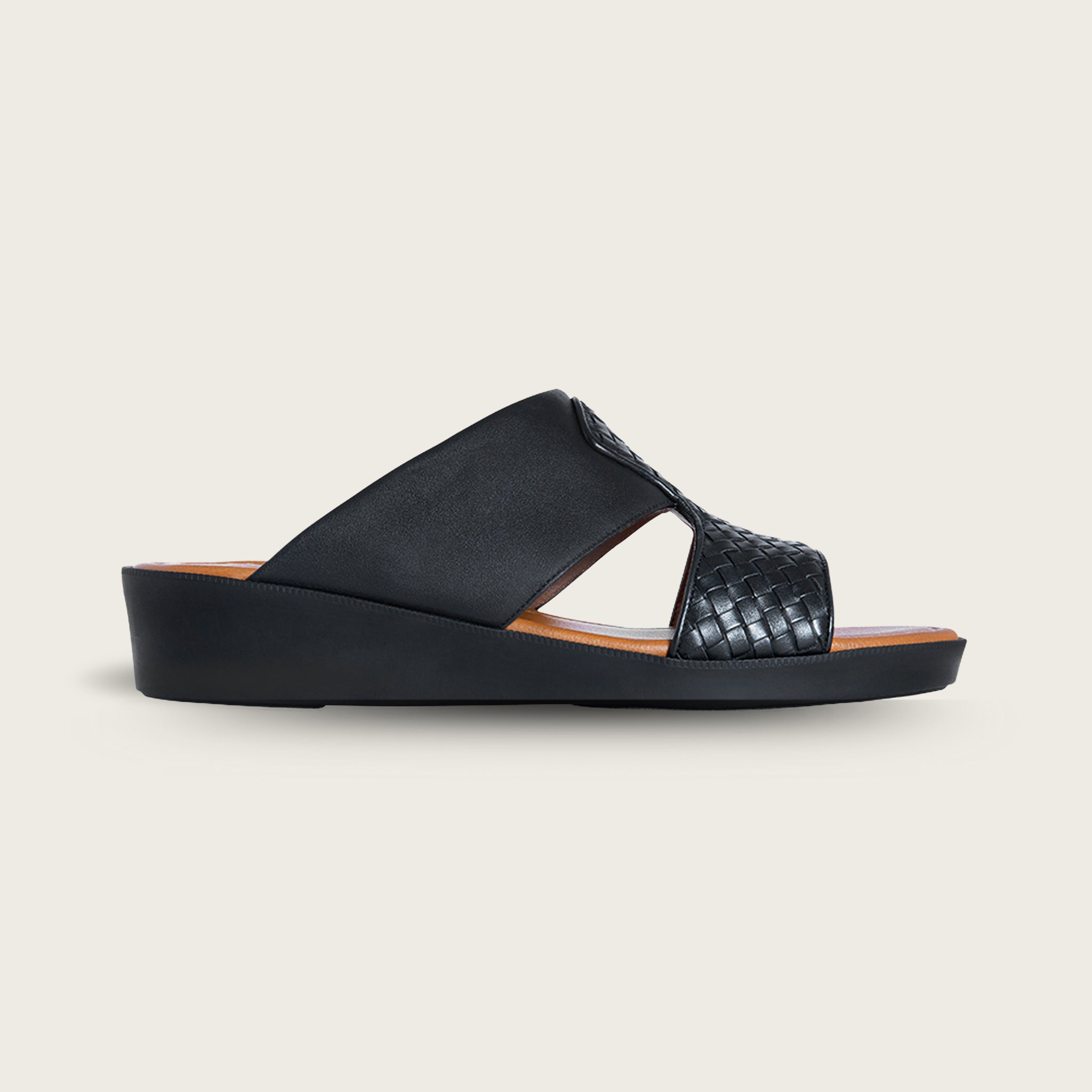 Interlaced Calf Black