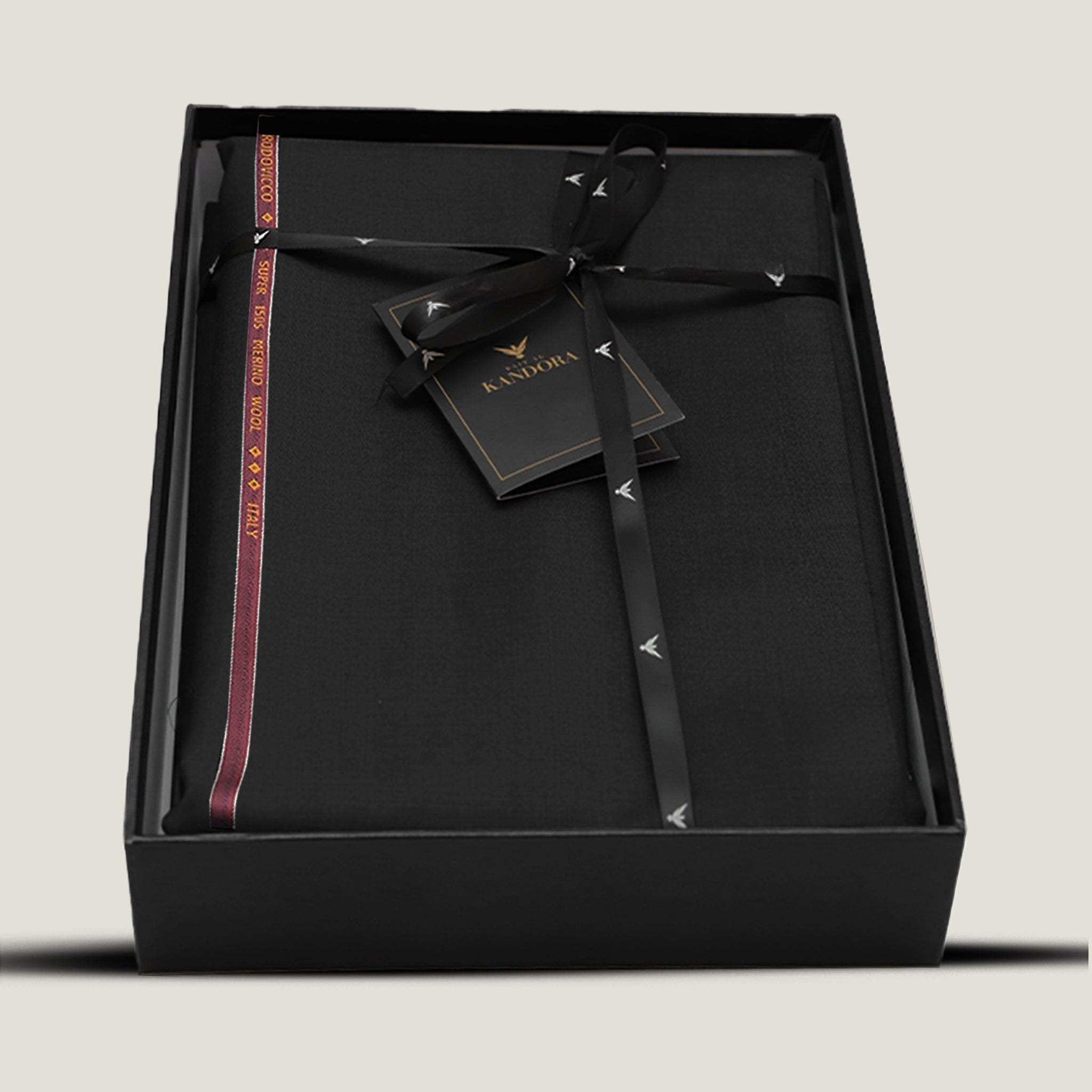 Rodovicco Italian Fabric Gift Box Black