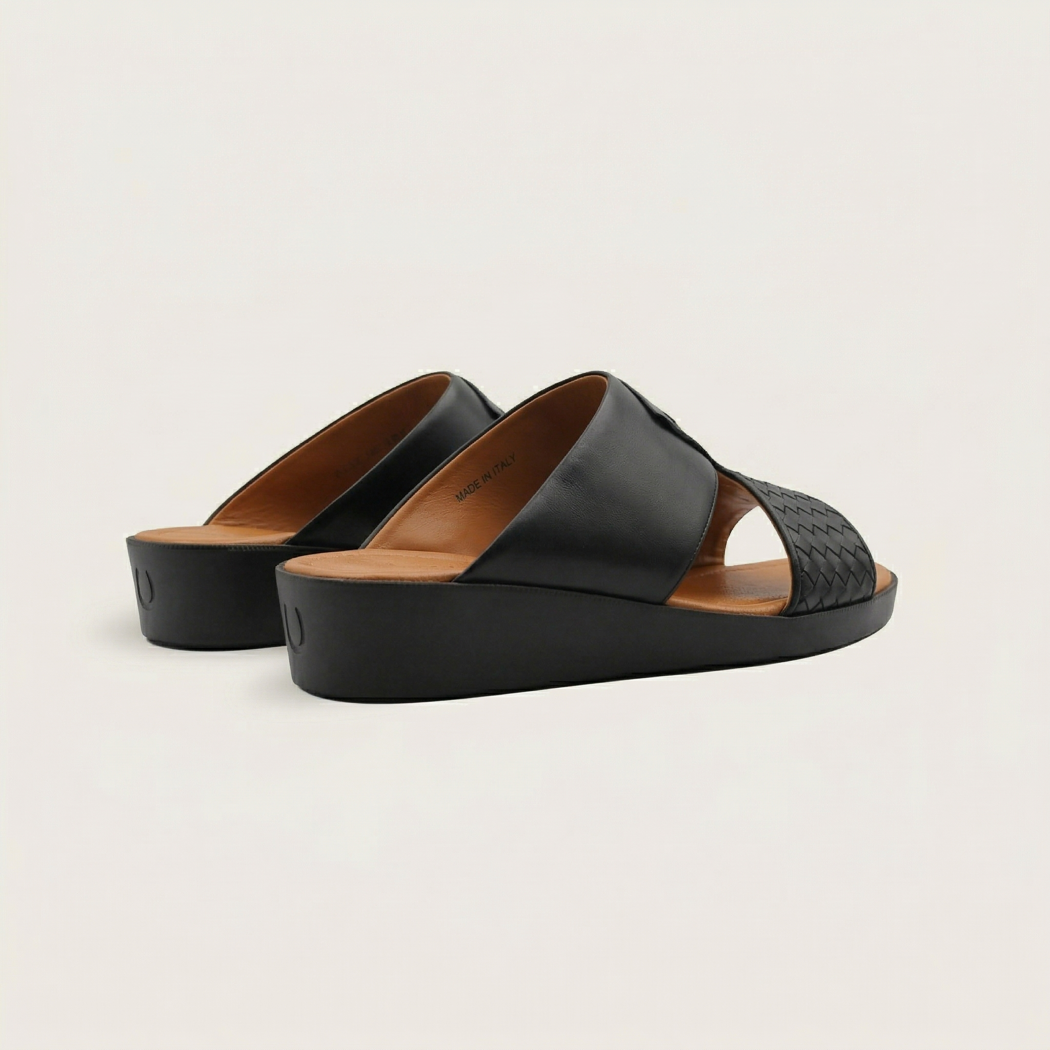 Interlaced Calf Black
