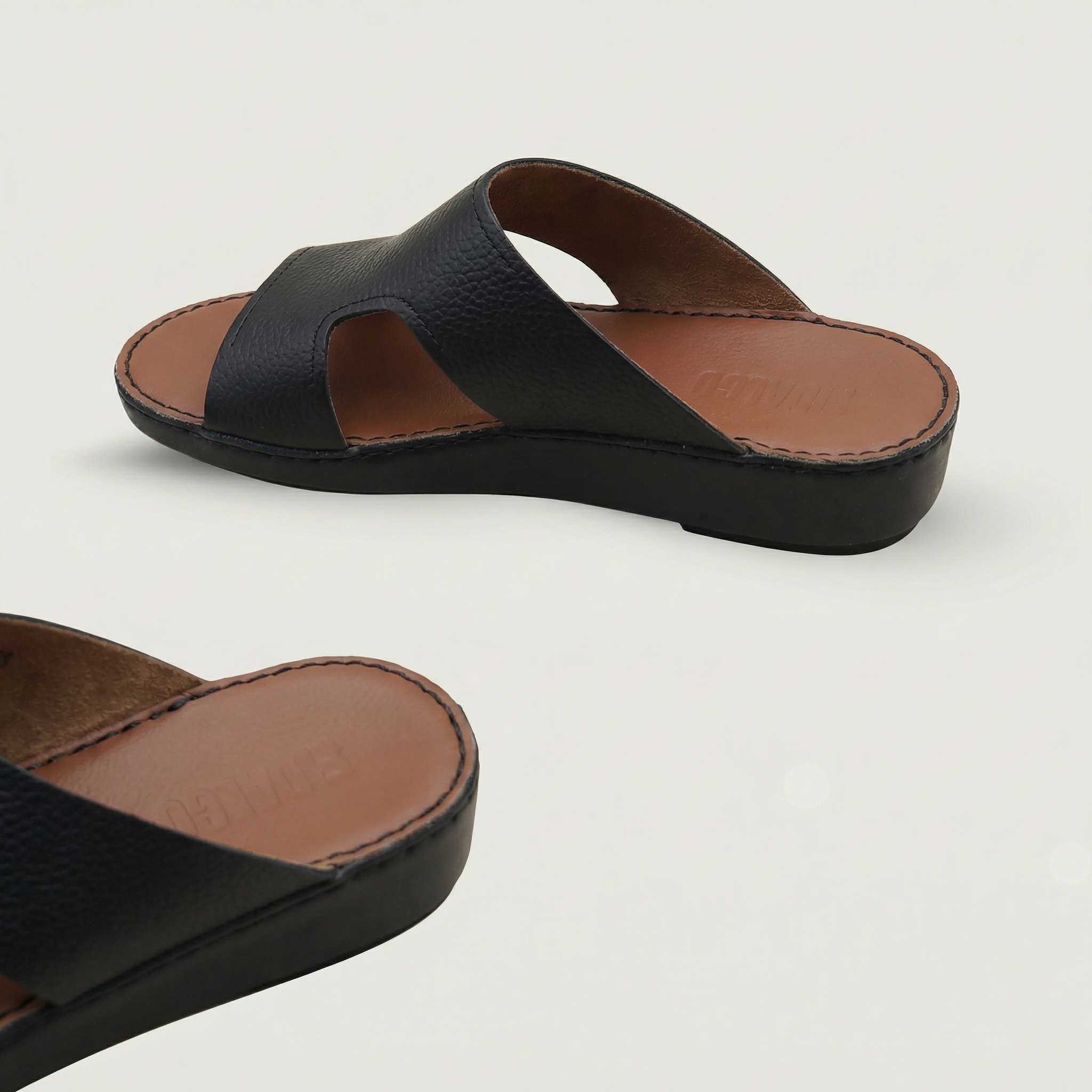 Sandal Calf Preto - 012026A