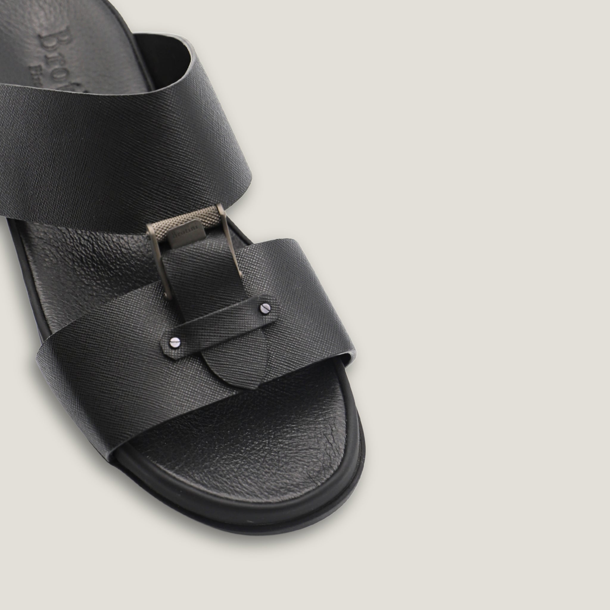 Sandal Saffiano Nero