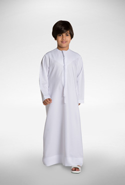 White Kids Emirati Kandora