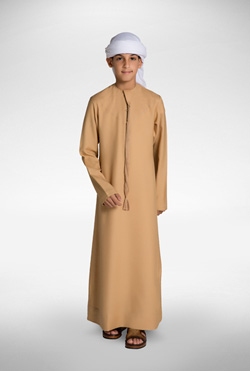 Gold Kids Emirati Kandora