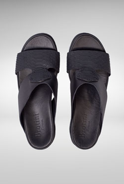 Sandal Python Car Carbon Nero