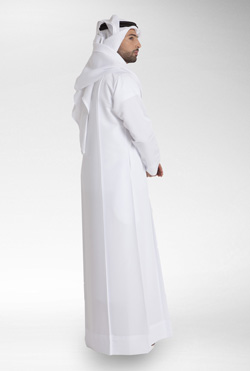 Blue White Kuwaiti Kandora